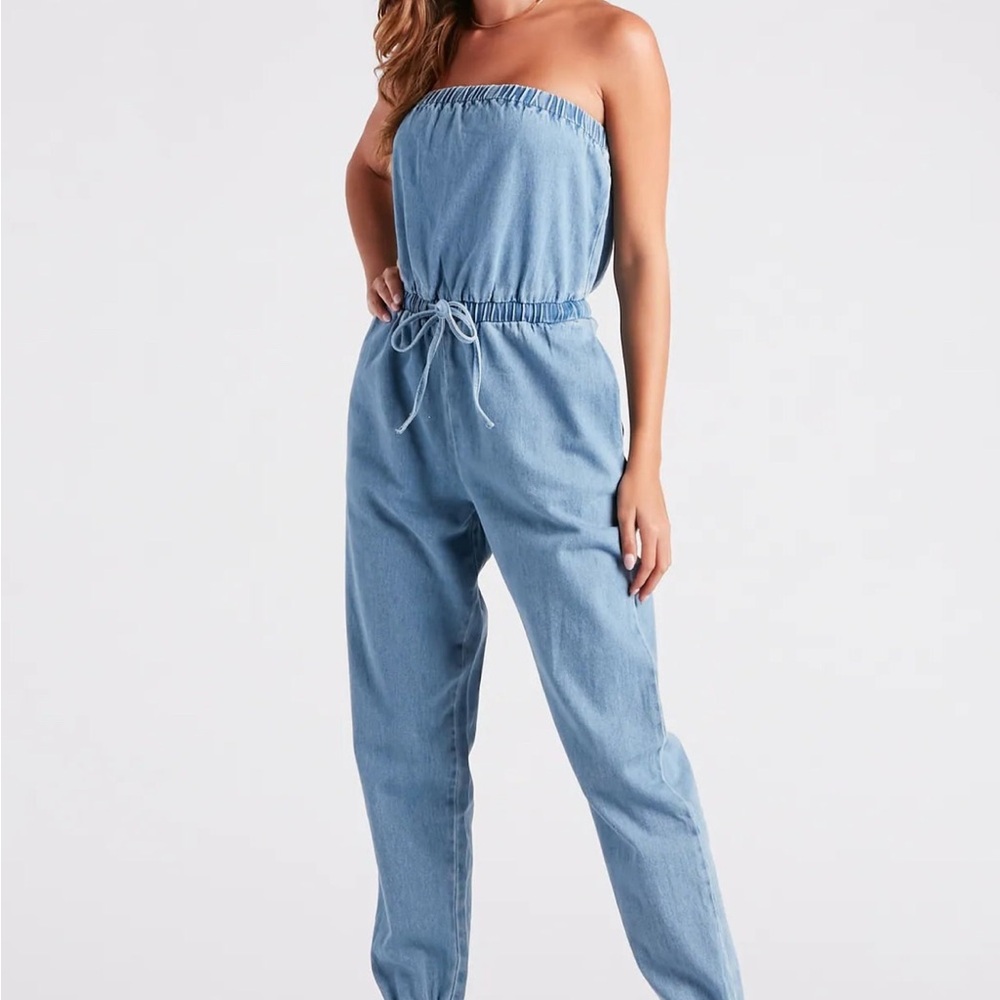 Stylish Blue Denim Jumpsuit